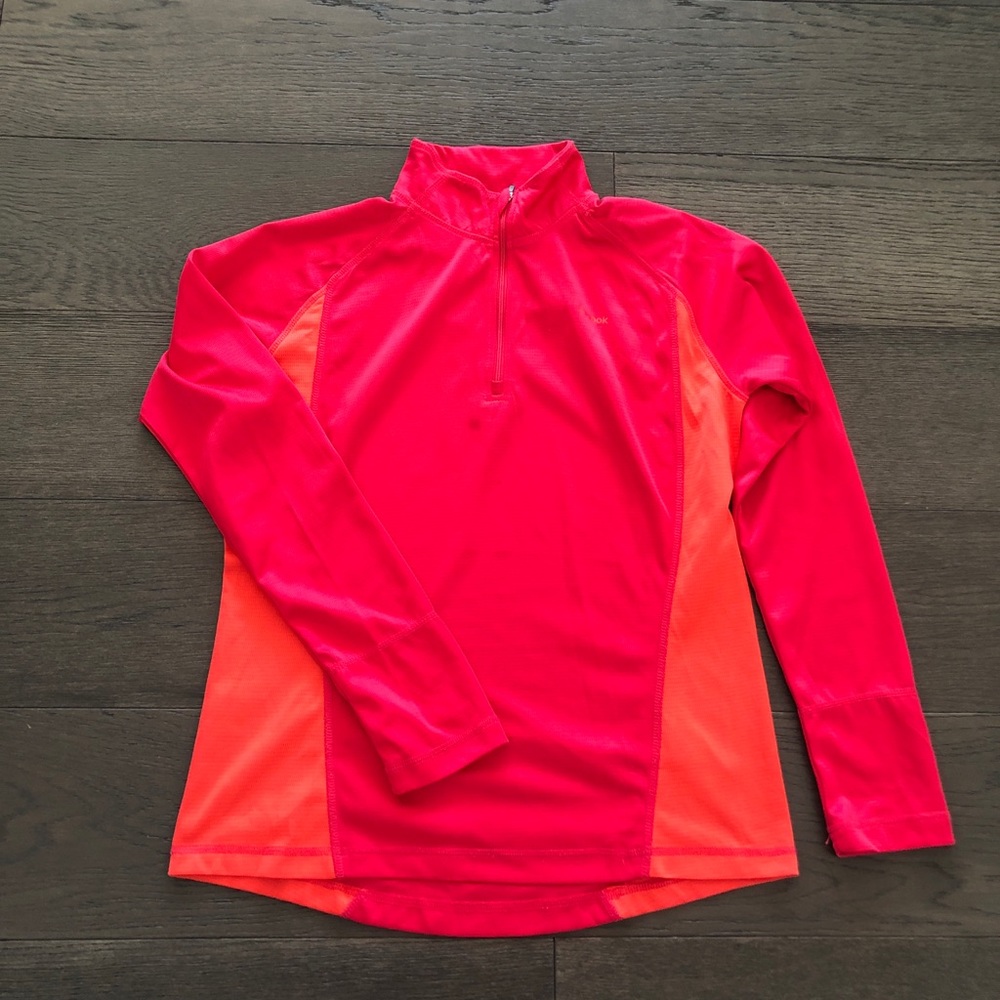 Women’s Reebok pink orange Active Top sz L